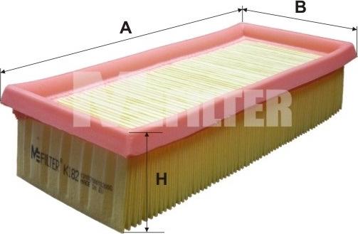 Mfilter K 182 - Engine Air Filter car-mod.net