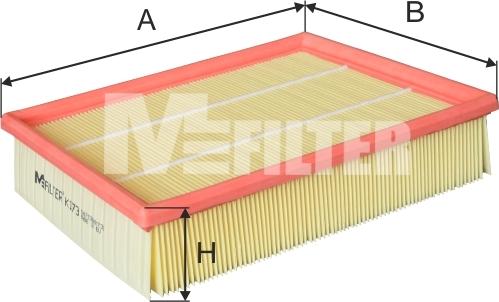 Mfilter K 173 - Engine Air Filter car-mod.net