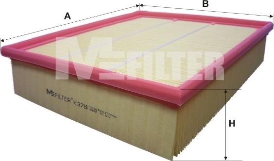 Mfilter K 378 - Engine Air Filter car-mod.net