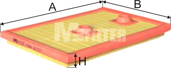 Mfilter K 7069 - Engine Air Filter car-mod.net