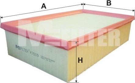 Mfilter K 7019 - Engine Air Filter car-mod.net