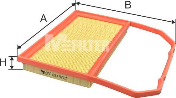 Mfilter K 7153 - Engine Air Filter car-mod.net