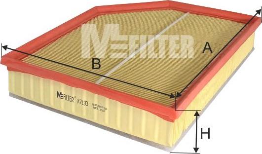 Mfilter K 7133 - Engine Air Filter car-mod.net