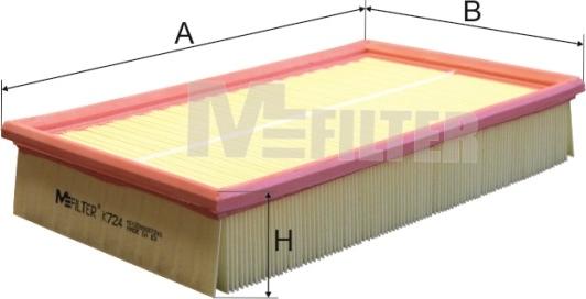 Mfilter K 724 - Engine Air Filter car-mod.net