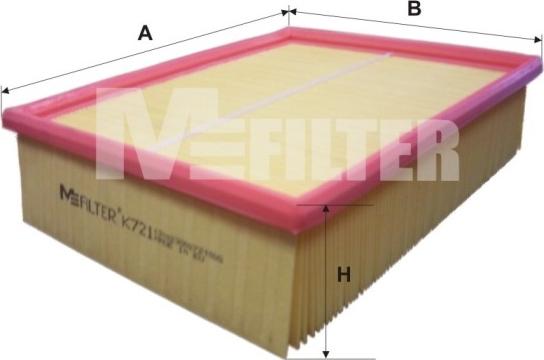 Mfilter K 721 - Engine Air Filter car-mod.net