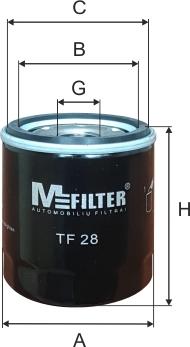 Mfilter TF 28 - Oil Filter car-mod.net