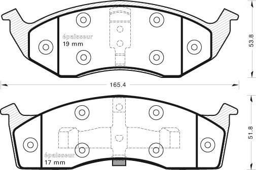 Alanko 10302234 - Brake Pad Set, disc brake car-mod.net