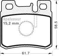 4U 22089MR - Brake Pad Set, disc brake car-mod.net