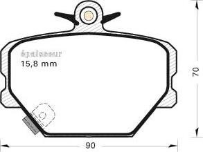 4U 22120MR - Brake Pad Set, disc brake car-mod.net