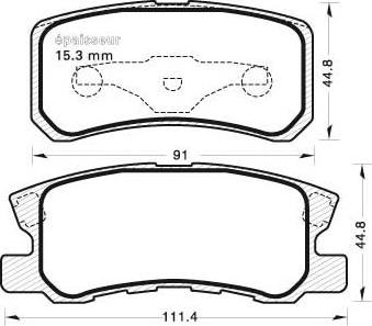 AD 913.02 - Brake Pad Set, disc brake car-mod.net