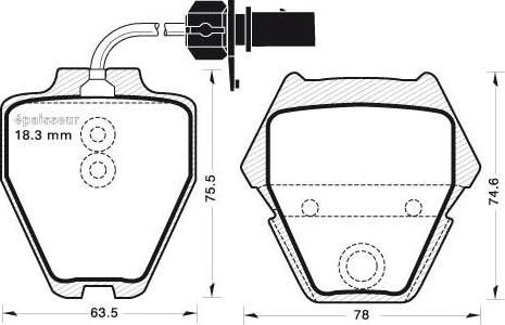 DJ Parts BP2935 - Brake Pad Set, disc brake car-mod.net