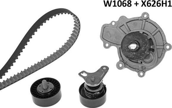 MGA 1068K1 - Water Pump & Timing Belt Set car-mod.net