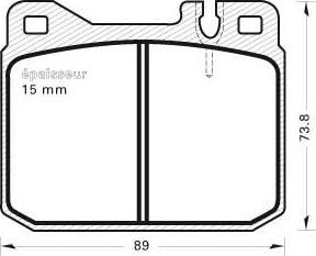DJ Parts BP1865 - Brake Pad Set, disc brake car-mod.net