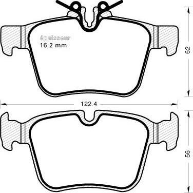 ALTE AUTOMOTIVE 138191AAL - Brake Pad Set, disc brake car-mod.net