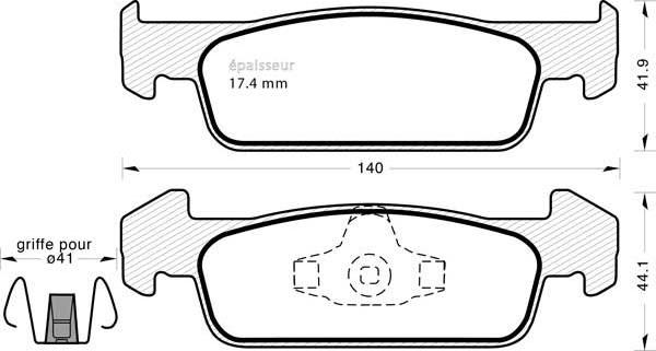 Dr!ve+ DP1010.10.1064 - Brake Pad Set, disc brake car-mod.net