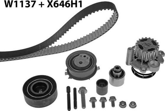 MGA 1137K1 - Water Pump & Timing Belt Set car-mod.net