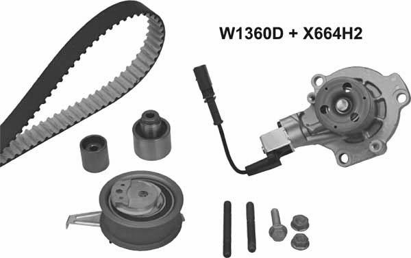 MGA 1360DK1 - Water Pump & Timing Belt Set car-mod.net