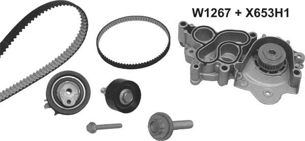 MGA 1267K1 - Water Pump & Timing Belt Set car-mod.net