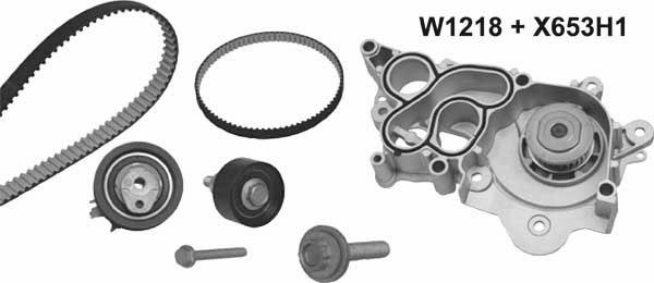 MGA 1218K1 - Water Pump & Timing Belt Set car-mod.net