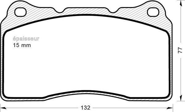 Dynamatrix DBP1968 - Brake Pad Set, disc brake car-mod.net