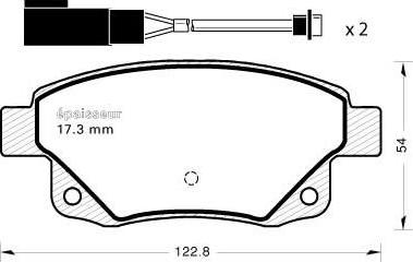 Equal Quality PF1130 - Brake Pad Set, disc brake car-mod.net