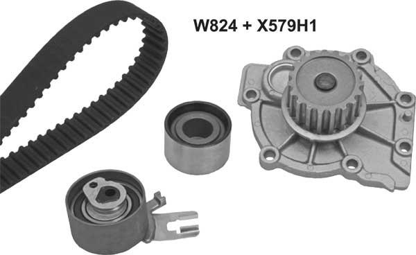 MGA 824K1 - Water Pump & Timing Belt Set car-mod.net