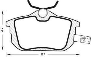 AISIN SS818-S - Brake Pad Set, disc brake car-mod.net