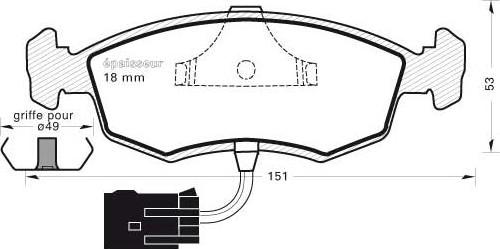 Alanko 10300811 - Brake Pad Set, disc brake car-mod.net