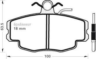 BENDIX 571405 - Brake Pad Set, disc brake car-mod.net