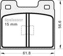 MGA 76 - Brake Pad Set, disc brake car-mod.net