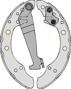 MGA M586 - Drum Brake Shoe Set car-mod.net