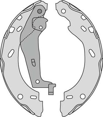 MGA M906 - Drum Brake Shoe Set car-mod.net