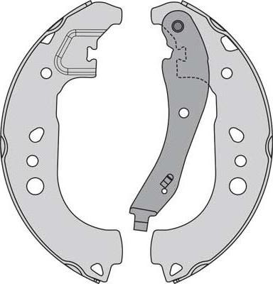 MGA M973 - Drum Brake Shoe Set car-mod.net