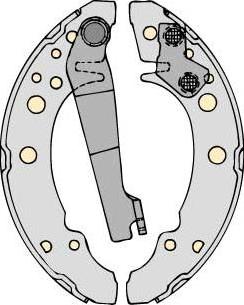 MGA M585 - Drum Brake Shoe Set car-mod.net