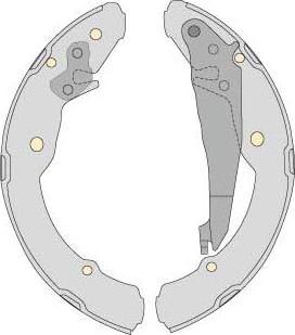 MGA M765 - Drum Brake Shoe Set car-mod.net