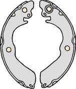 MGA M701 - Drum Brake Shoe Set car-mod.net