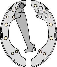 MGA M717 - Drum Brake Shoe Set car-mod.net