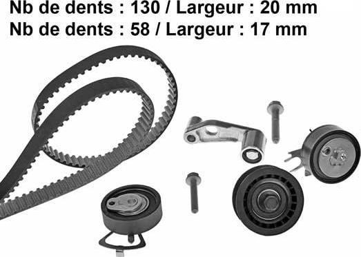 MGA X429H1 - Timing Belt Set car-mod.net