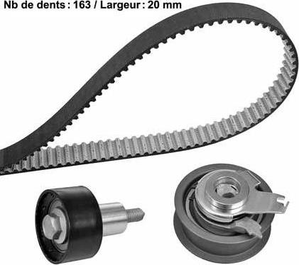 MGA X653H1 - Timing Belt Set car-mod.net