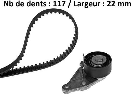 MGA X146H1 - Timing Belt Set car-mod.net