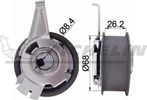 MICHELIN EngineParts SMAMP02440 - Tensioner Pulley, timing belt car-mod.net