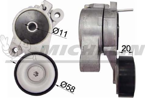 MICHELIN EngineParts SMAMP02414 - Belt Tensioner, v-ribbed belt car-mod.net