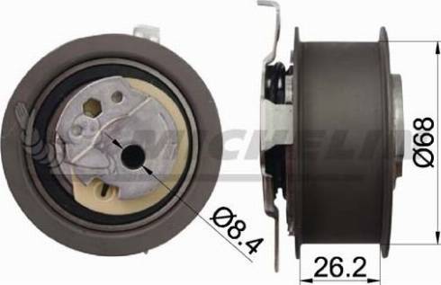 MICHELIN EngineParts SMAMP02418 - Tensioner Pulley, timing belt car-mod.net