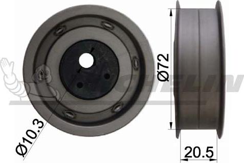 MICHELIN EngineParts SMAMP02301 - Tensioner Pulley, timing belt car-mod.net