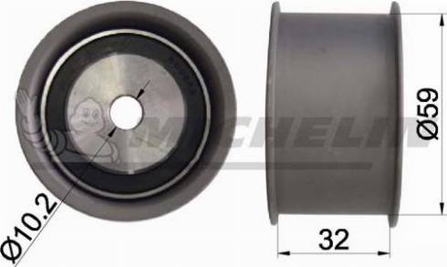 MICHELIN EngineParts SMAMP02324 - Deflection / Guide Pulley, timing belt car-mod.net