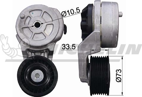 MICHELIN EngineParts SMAMP07302 - Belt Tensioner, v-ribbed belt car-mod.net