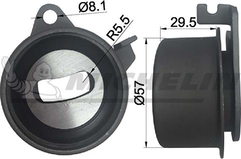 MICHELIN EngineParts SMAMP16305 - Tensioner Pulley, timing belt car-mod.net