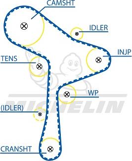 MICHELIN EngineParts SMATB0111 - Timing Belt car-mod.net