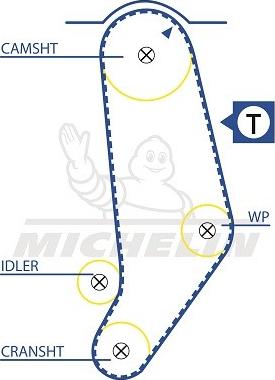 MICHELIN EngineParts SMATB0330 - Timing Belt car-mod.net