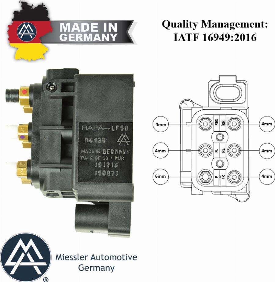 MiesslerAutomotive MA-0000132 - Multiport Valve, Compressed-air System car-mod.net